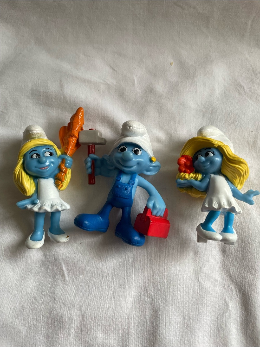 2011-2013 Smurfs Figurine Lot of 3. McDonald’s Toys